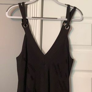 Guess black mini body con dress